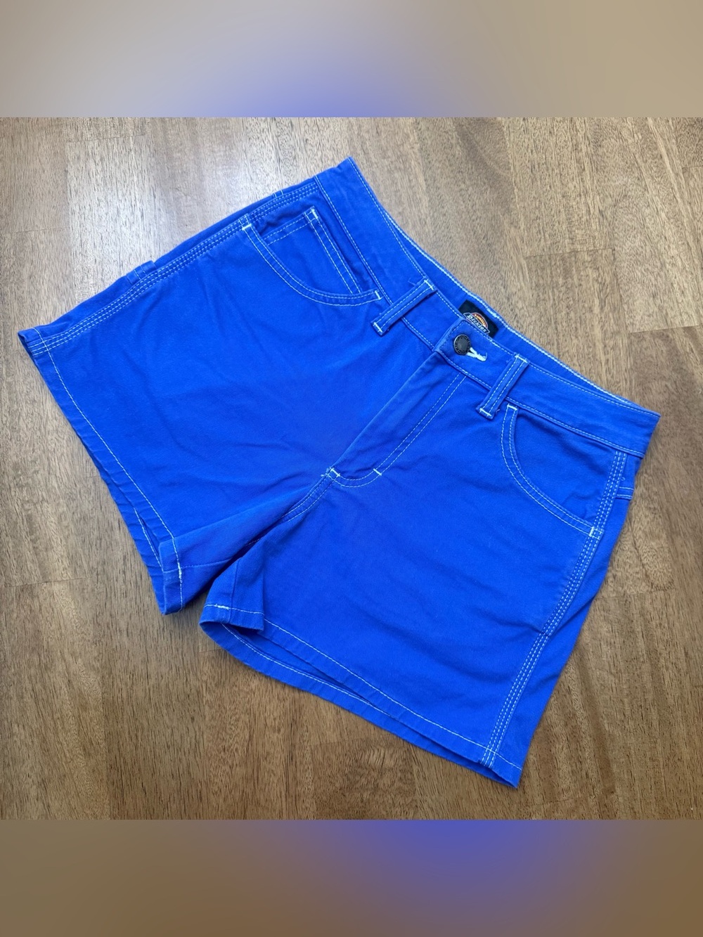 dickies electric blue shorts